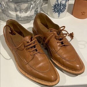 Balenciaga tan leather Oxford shoes size 36 1/2